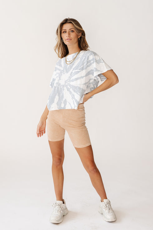 Yo Retro Tie Dye Tee// Blue